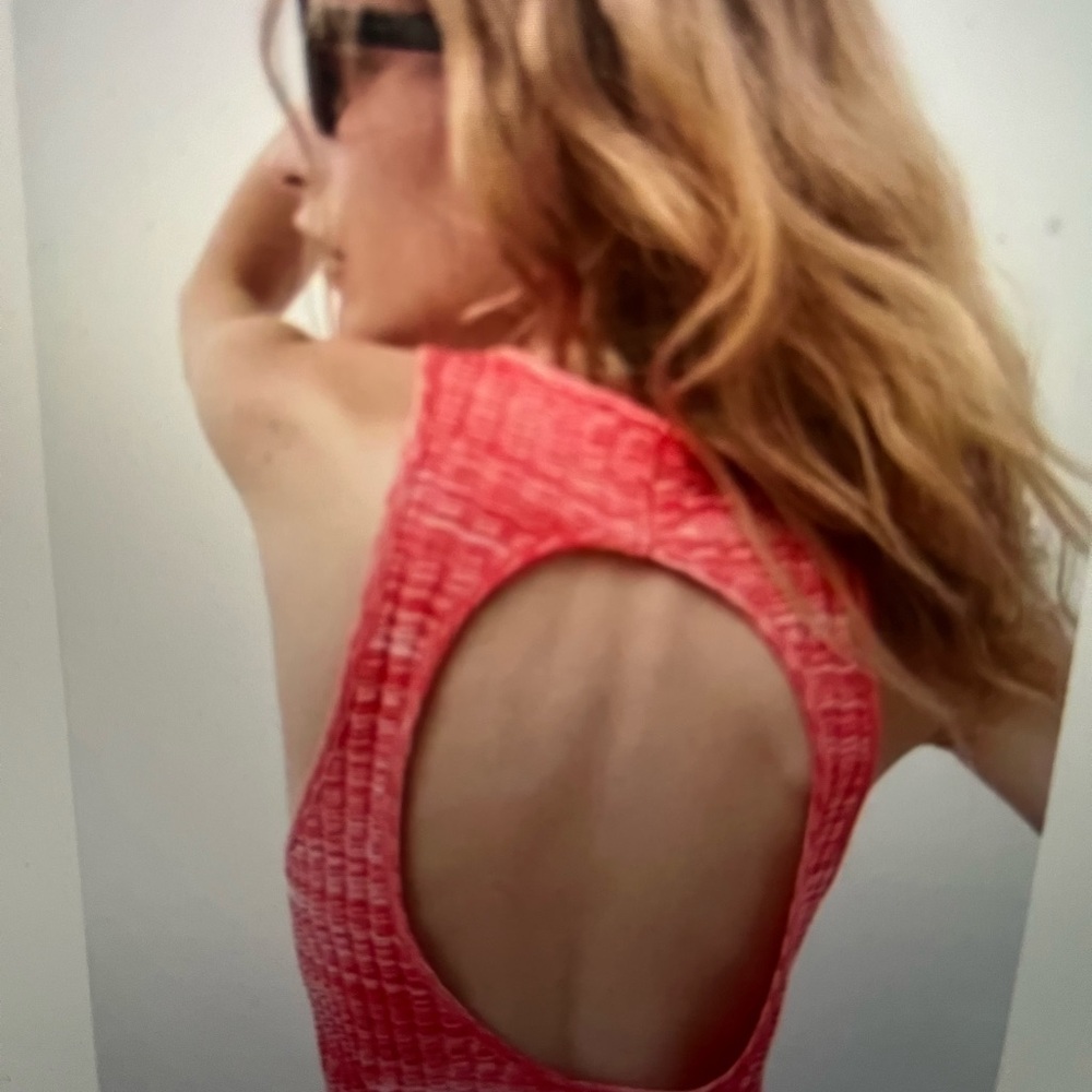 Zara Ribbed Open Back MIDI Dress - Picture 2 of 5